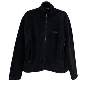 Marmot Black Fleece Full Zip Jacket Lightweight Women’s Medium Fall Casual